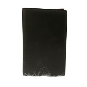 The Limited Vintage Black Leather Pocket Organizer Address Book Memo Made Italy